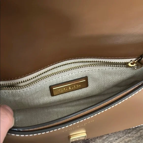 Tory Burch Britten Convertible Crossbody, Moose - Picture 4 of 5